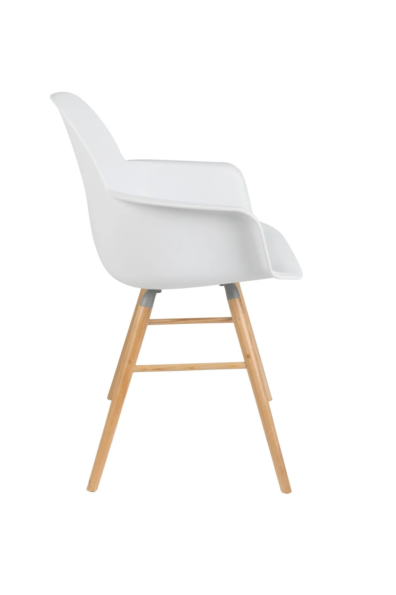 Zuiver Sessel Albert Kuip – Weiß, Polypropylen, 55 × 59 × 81,5 cm, 2er-Set