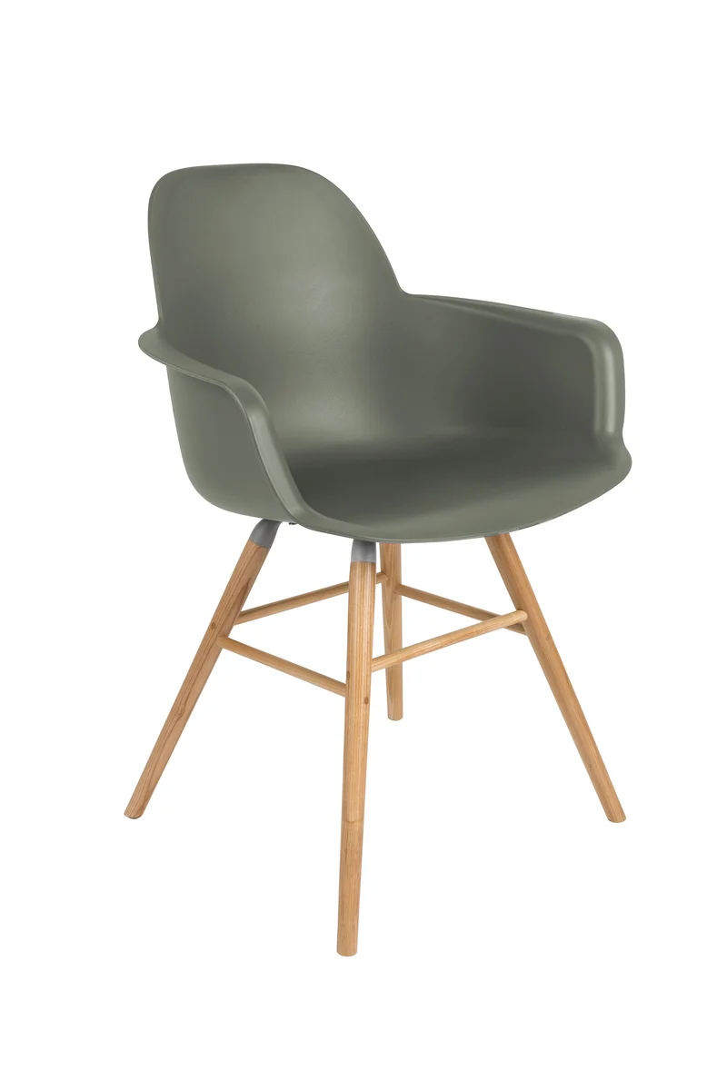 Zuiver Sessel Albert Kuip – Grün, Polypropylen, 55 × 59 × 81,5 cm, 2er-Set