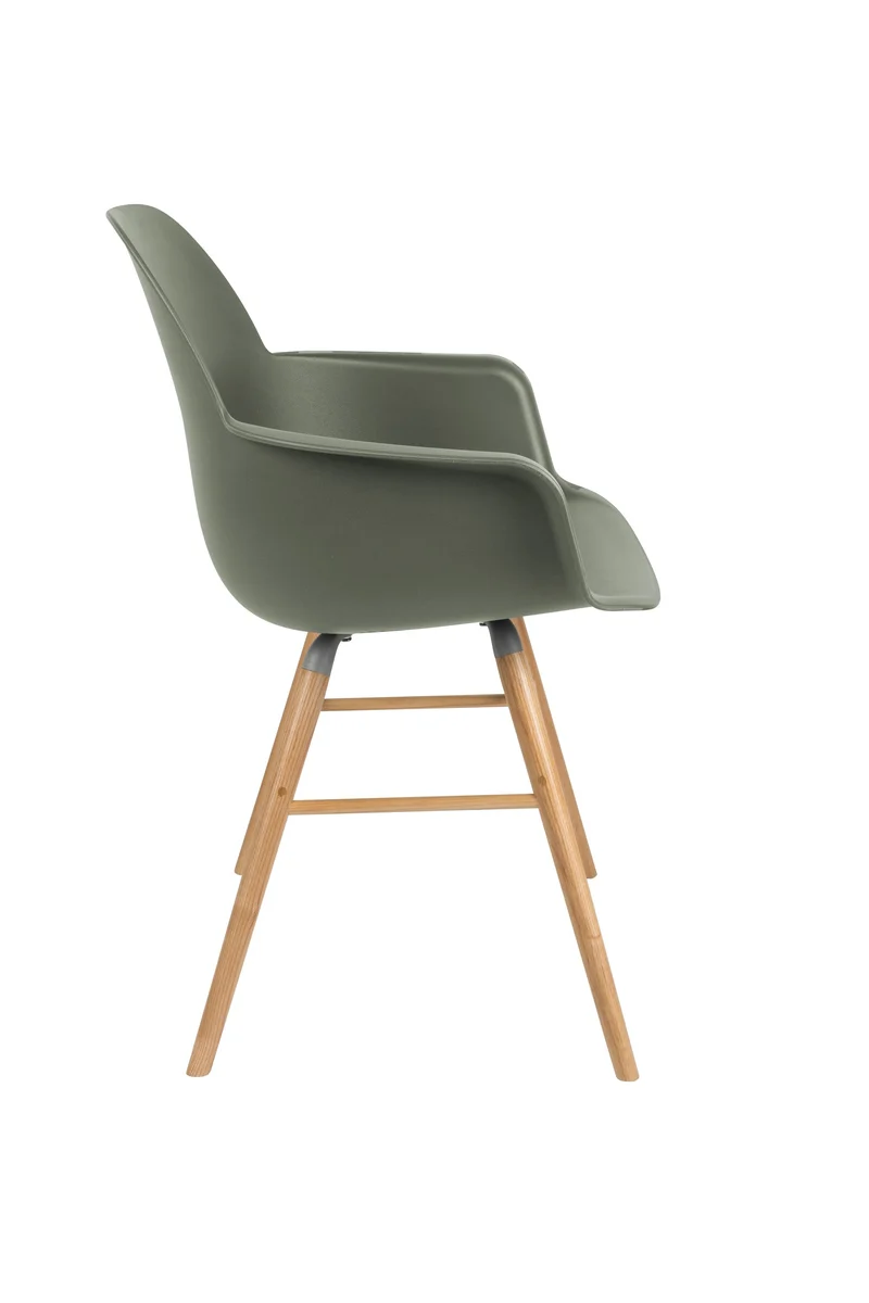 Zuiver Sessel Albert Kuip – Grün, Polypropylen, 55 × 59 × 81,5 cm, 2er-Set