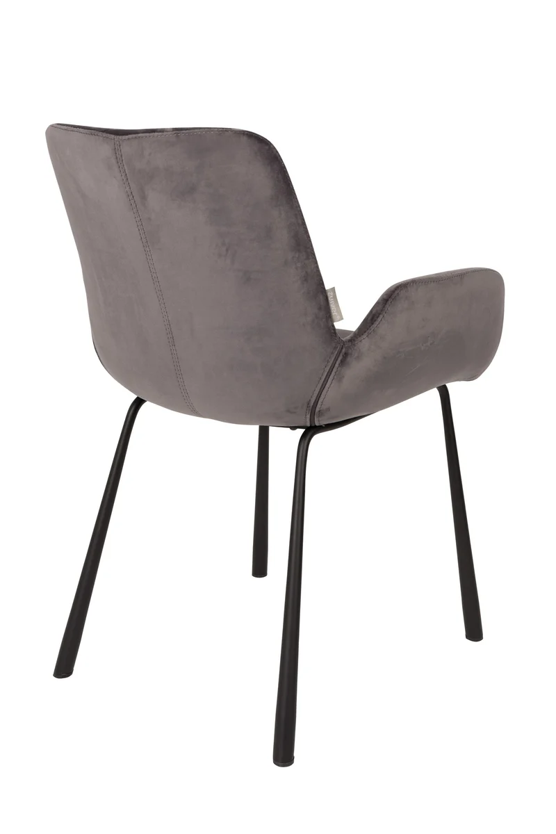 Zuiver Sessel Brit – Dunkelgrau, Stoff, 62 × 59 × 79 cm, 2er-Set