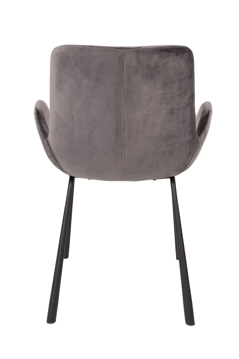 Zuiver Sessel Brit – Dunkelgrau, Stoff, 62 × 59 × 79 cm, 2er-Set
