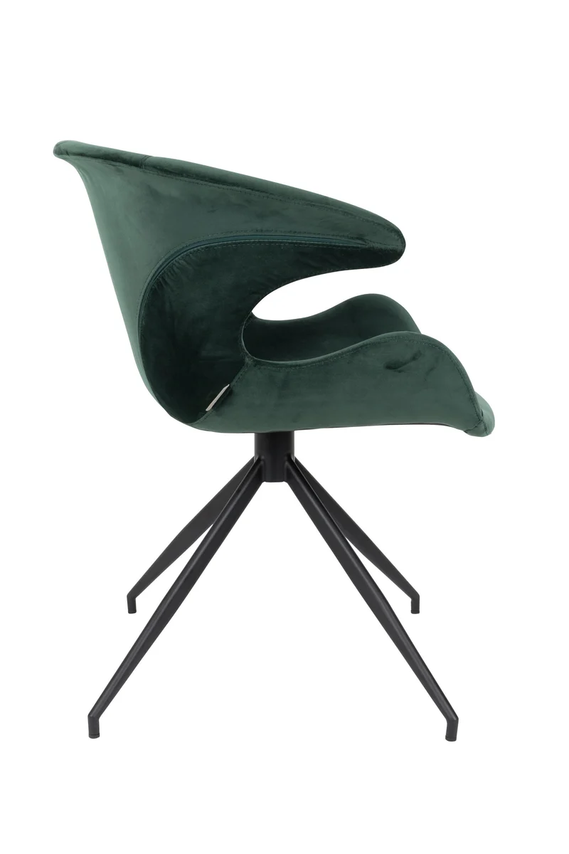 Zuiver Sessel Mia – Grün, Stoff, 62 × 63 × 78,5 cm, 2er-Set