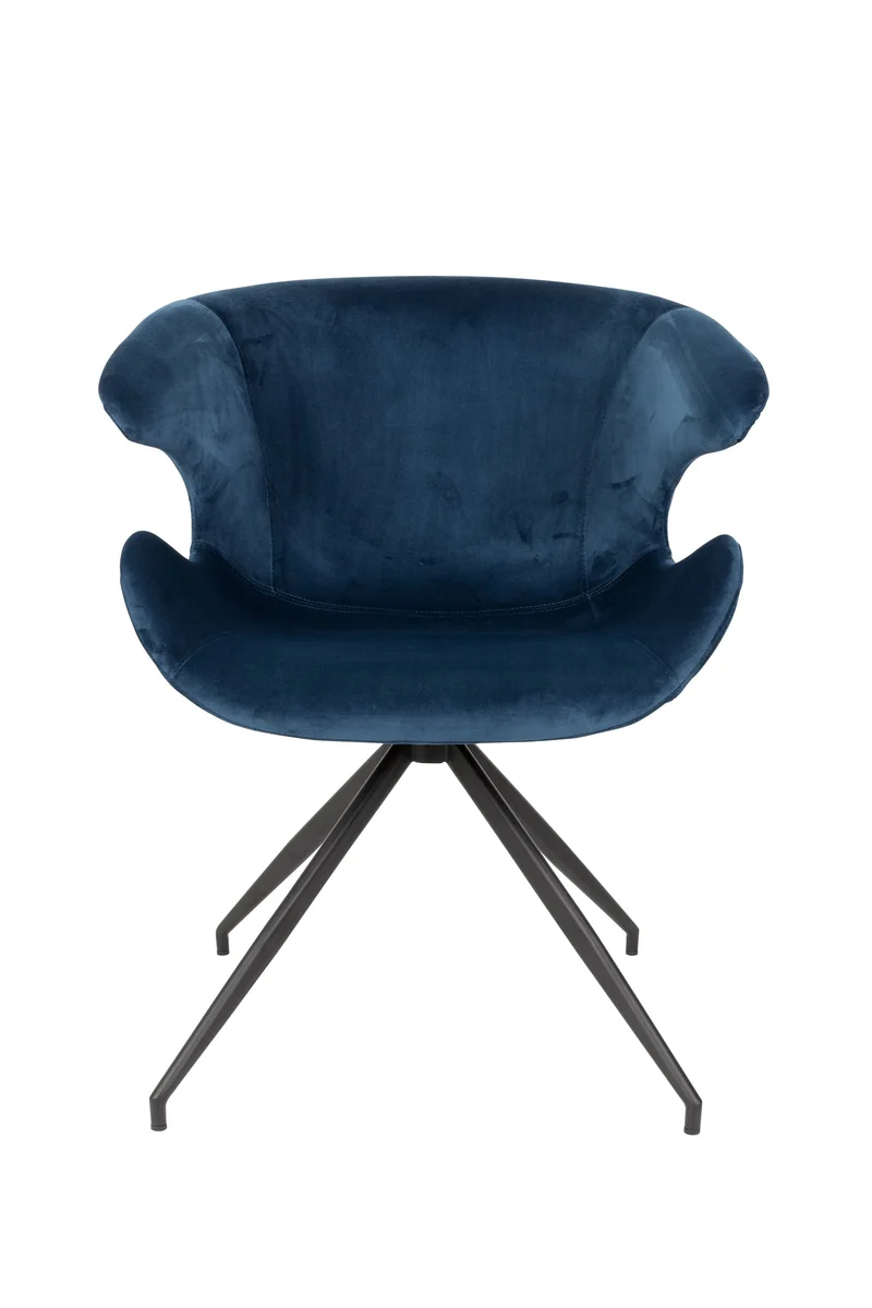 Zuiver Sessel Mia – Blau, Stoff, 62 × 63 × 78,5 cm, 2er-Set
