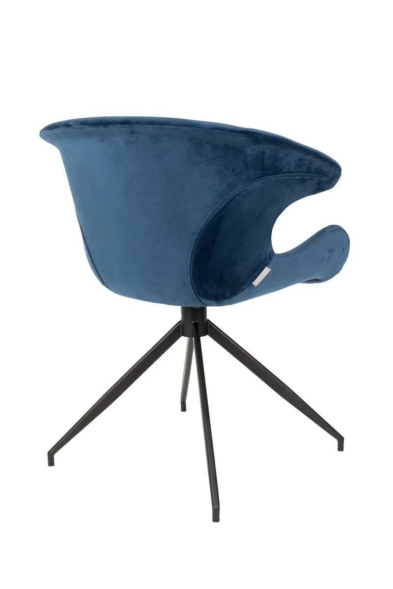 Zuiver Sessel Mia – Blau, Stoff, 62 × 63 × 78,5 cm, 2er-Set
