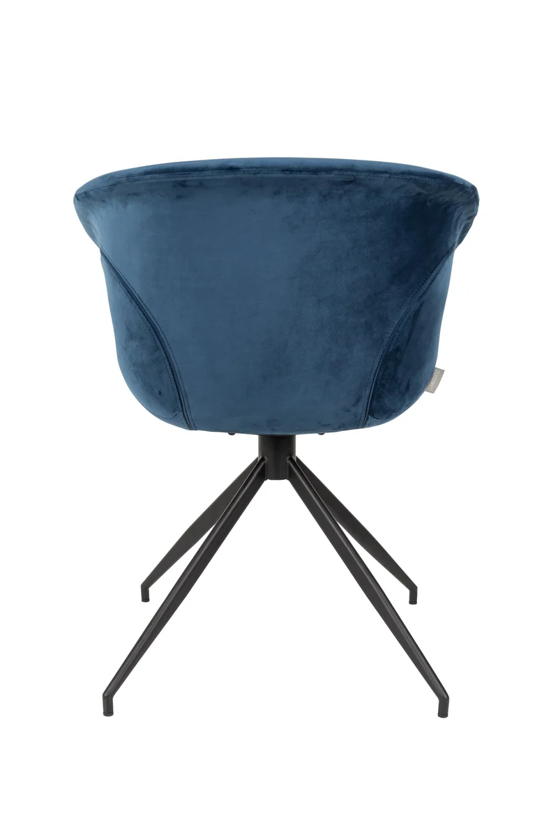 Zuiver Sessel Mia – Blau, Stoff, 62 × 63 × 78,5 cm, 2er-Set