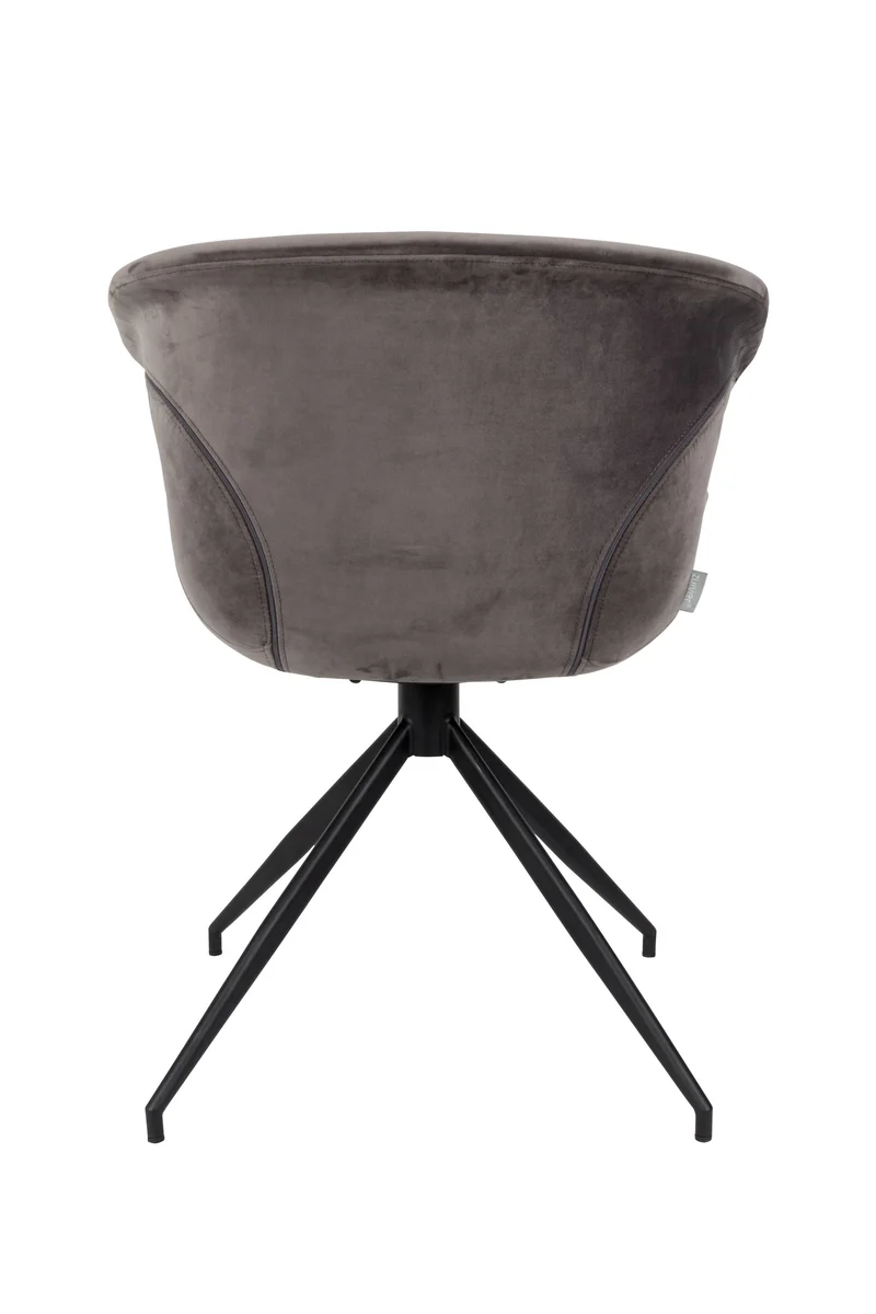 Zuiver Sessel Mia – Grau, Stoff, 62 × 63 × 78,5 cm, 2er-Set