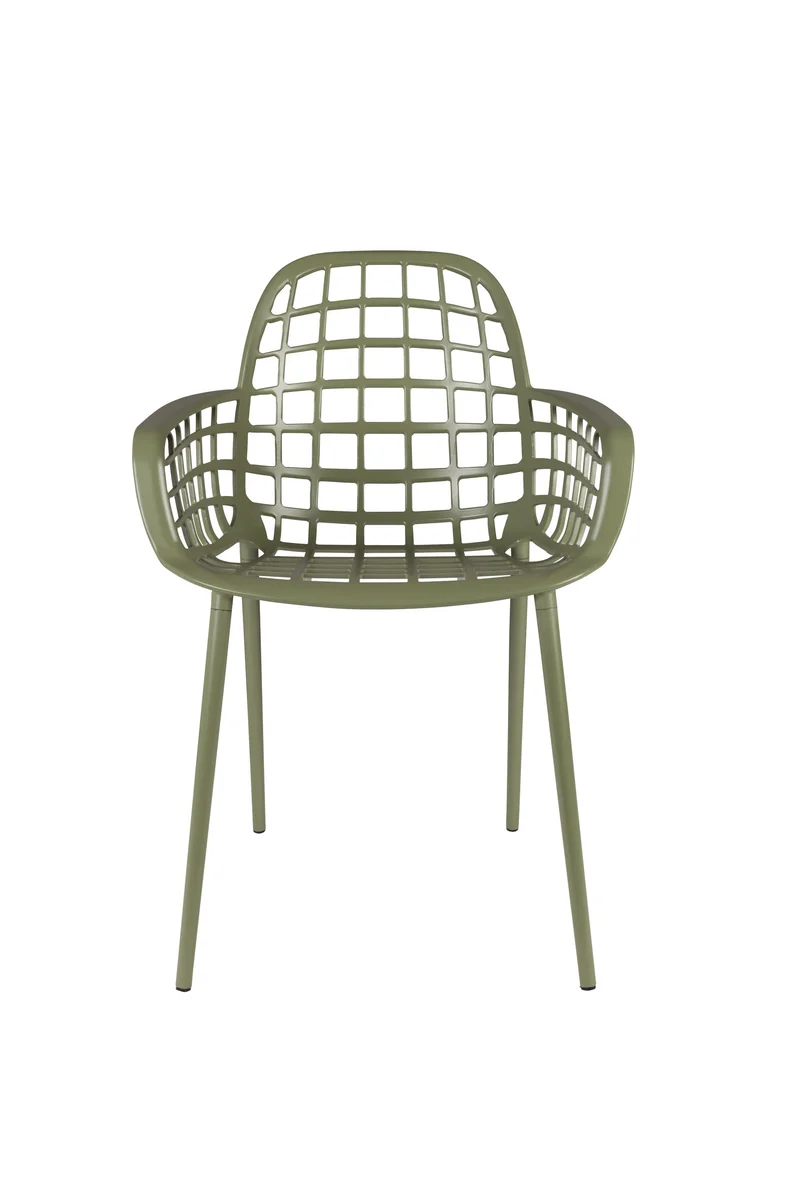 Zuiver Sessel Albert Kuip Garden – Grün, Aluminium, 59,5 × 59,5 × 82,5 cm, 2er-Set