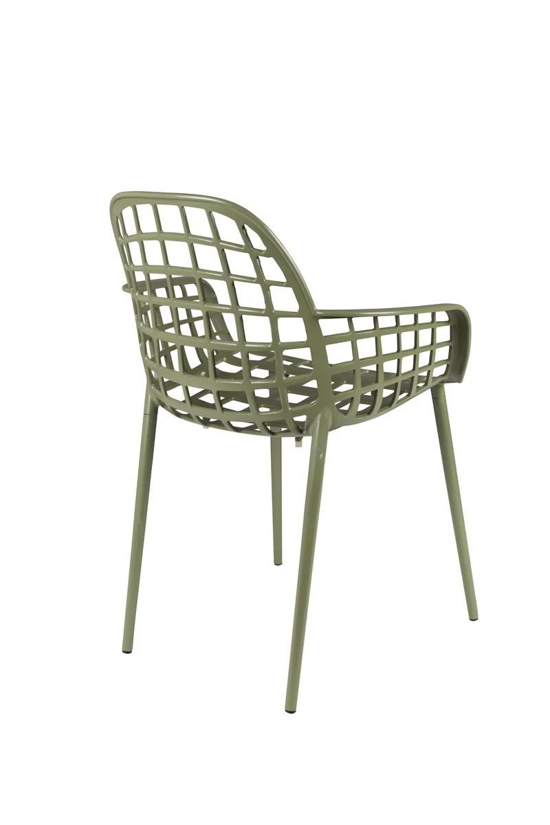 Zuiver Sessel Albert Kuip Garden – Grün, Aluminium, 59,5 × 59,5 × 82,5 cm, 2er-Set