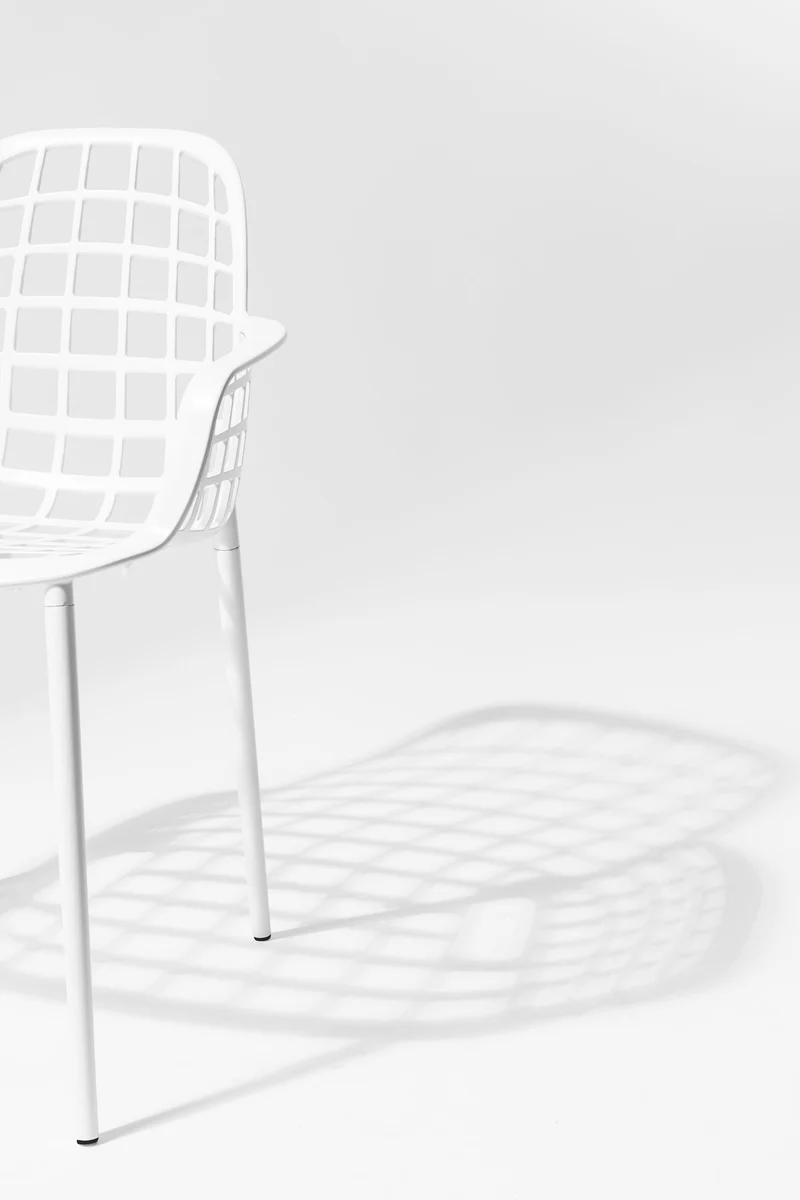 Zuiver Sessel Albert Kuip Garden – Weiß, Aluminium, 59,5 × 59,5 × 82,5 cm, 2er-Set