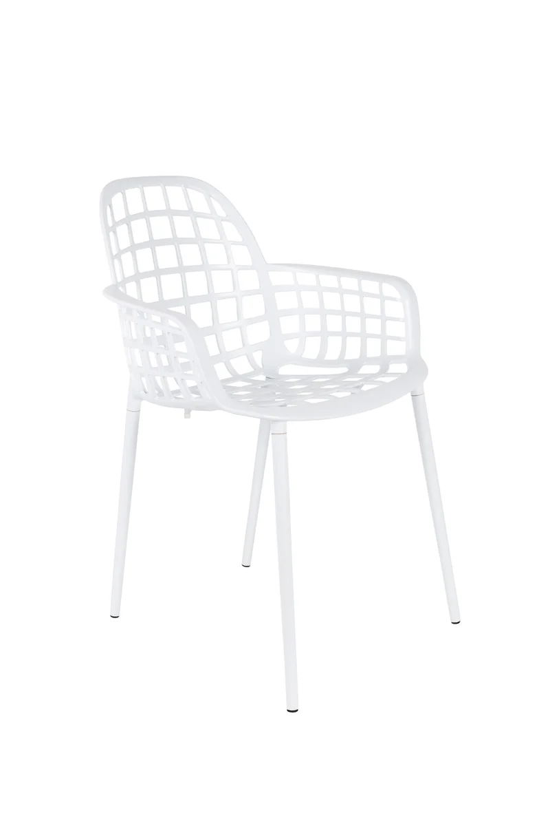 Zuiver Sessel Albert Kuip Garden – Weiß, Aluminium, 59,5 × 59,5 × 82,5 cm, 2er-Set