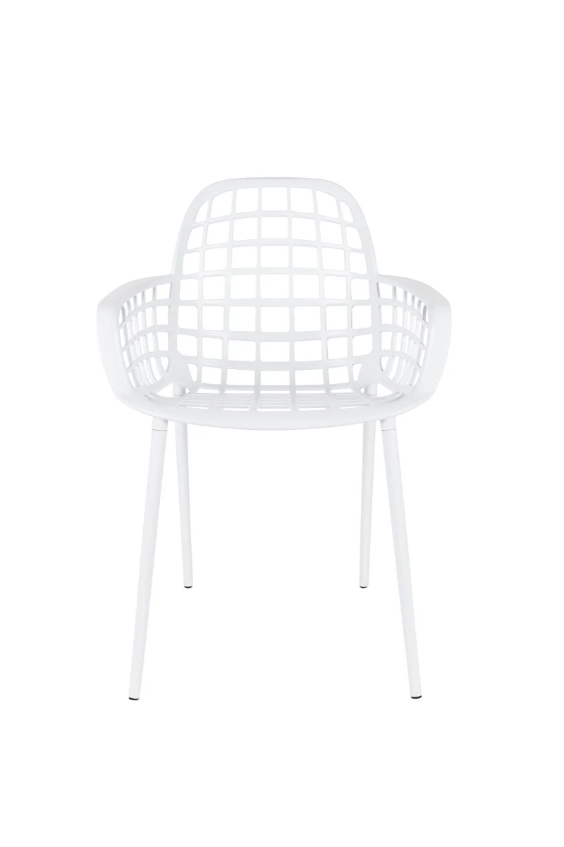 Zuiver Sessel Albert Kuip Garden – Weiß, Aluminium, 59,5 × 59,5 × 82,5 cm, 2er-Set
