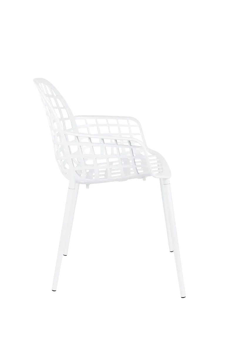 Zuiver Sessel Albert Kuip Garden – Weiß, Aluminium, 59,5 × 59,5 × 82,5 cm, 2er-Set