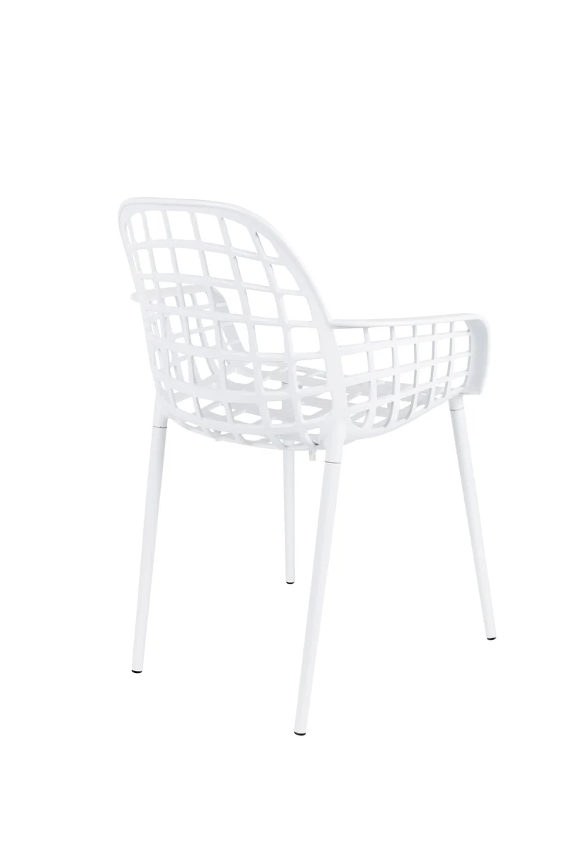 Zuiver Sessel Albert Kuip Garden – Weiß, Aluminium, 59,5 × 59,5 × 82,5 cm, 2er-Set