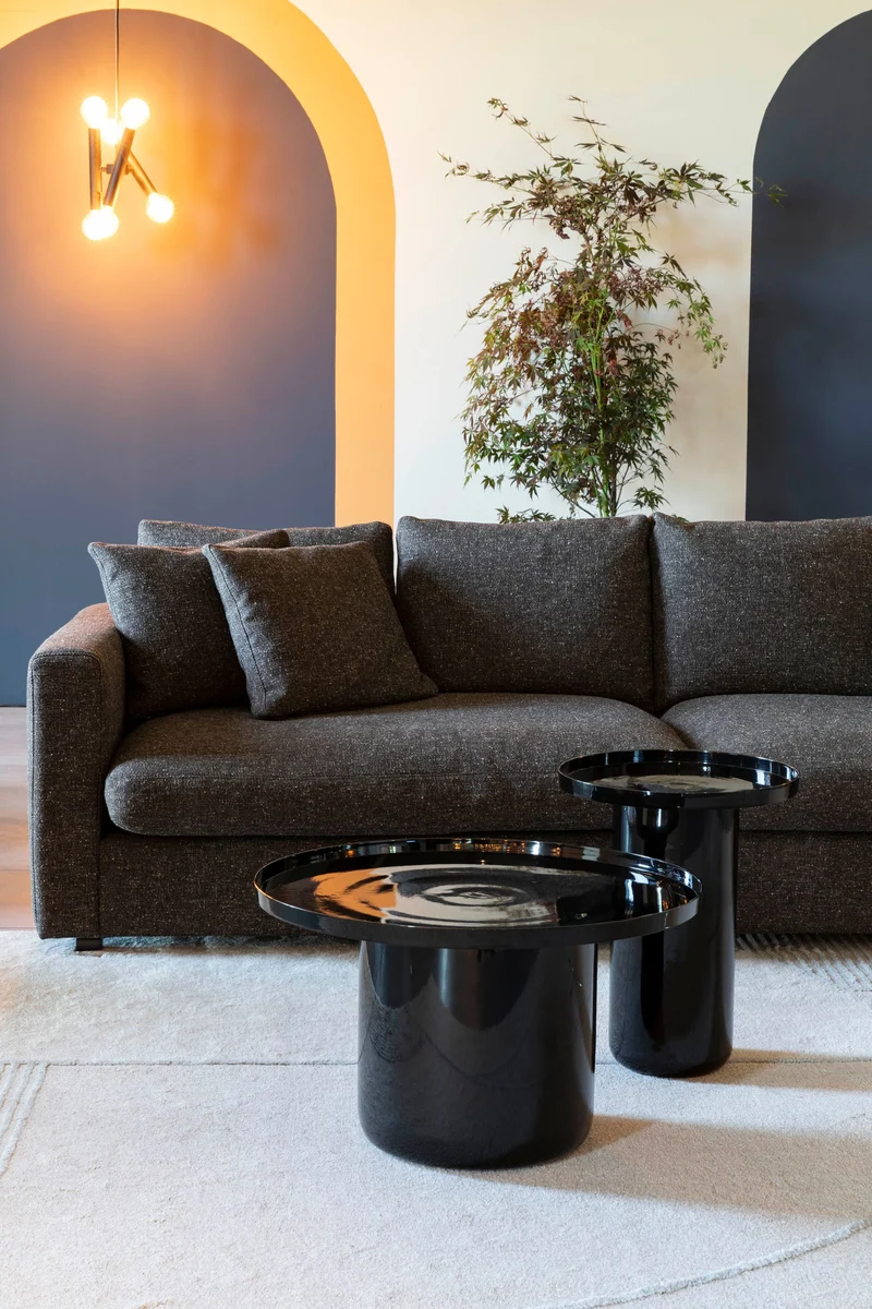 Zuiver Couchtisch Shiny Bomb – Schwarz, Aluminium, 67 × 67 × 41,5 cm