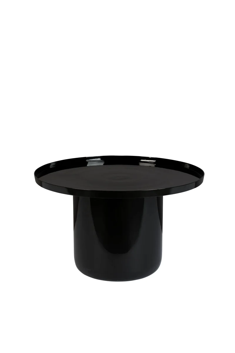 Zuiver Couchtisch Shiny Bomb – Schwarz, Aluminium, 67 × 67 × 41,5 cm