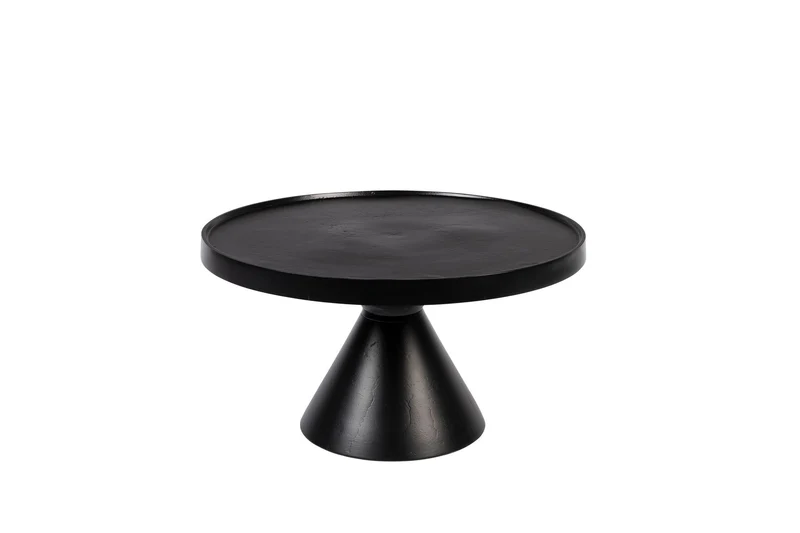 Zuiver Couchtisch Floss – Schwarz, Aluminium, 60 × 60 × 33 cm