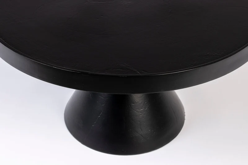 Zuiver Couchtisch Floss – Schwarz, Aluminium, 60 × 60 × 33 cm