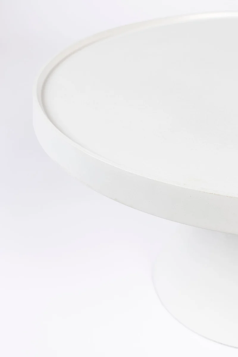 Zuiver Couchtisch Floss – Weiß, Aluminium, 60 × 60 × 33 cm