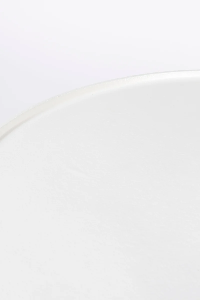 Zuiver Couchtisch Floss – Weiß, Aluminium, 60 × 60 × 33 cm