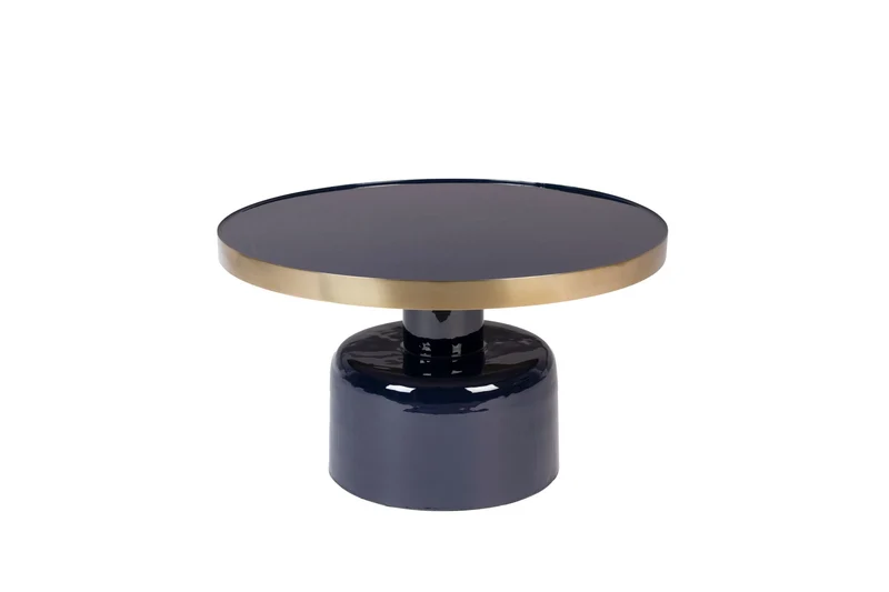 Zuiver Couchtisch Glam – Blau, 60 × 60 × 35 cm
