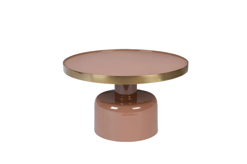 Zuiver Couchtisch Glam – Pink, 60 × 60 × 35 cm