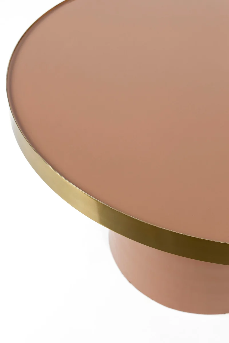 Zuiver Couchtisch Glam – Pink, 60 × 60 × 35 cm
