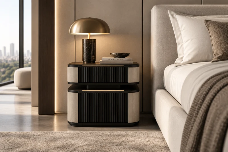 Casa Magna LUXIA Nachttisch – 60 × 40 × 51 cm