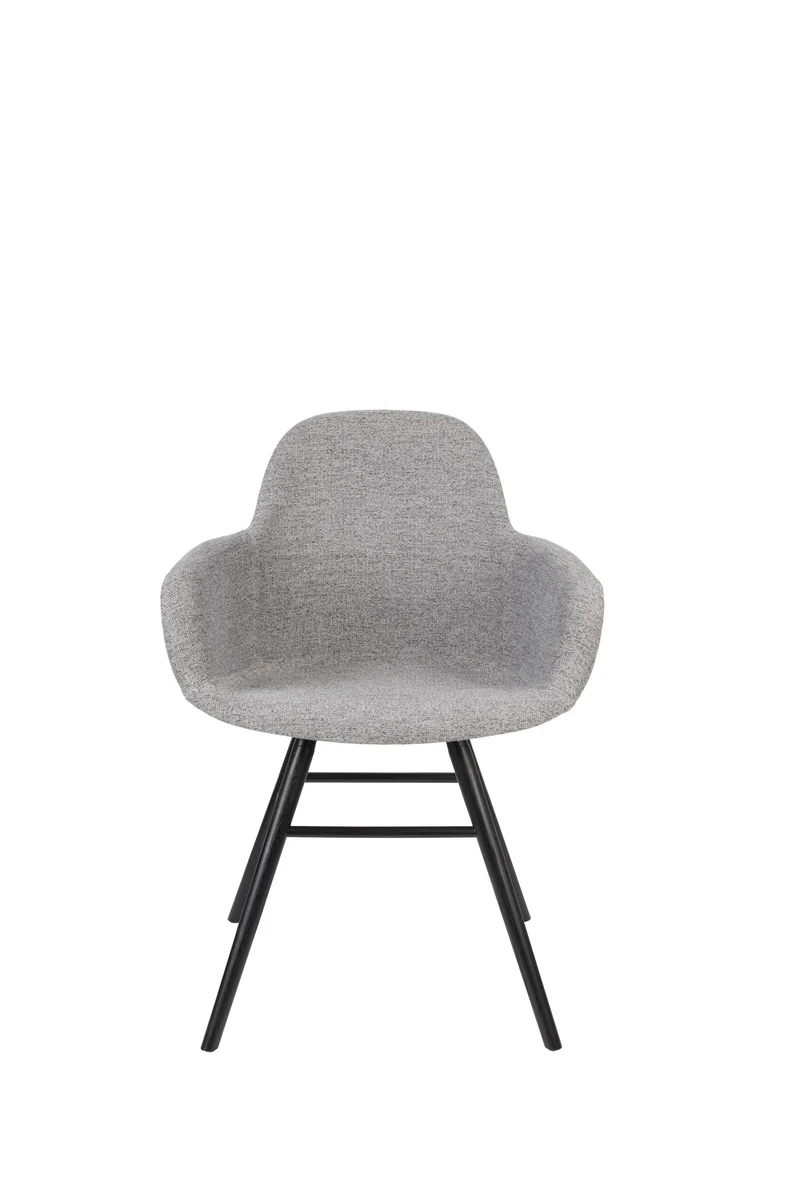 Zuiver Sessel Albert Kuip Soft – Hellgrau, Stoff, 55 × 59 × 81,5 cm, 2er-Set
