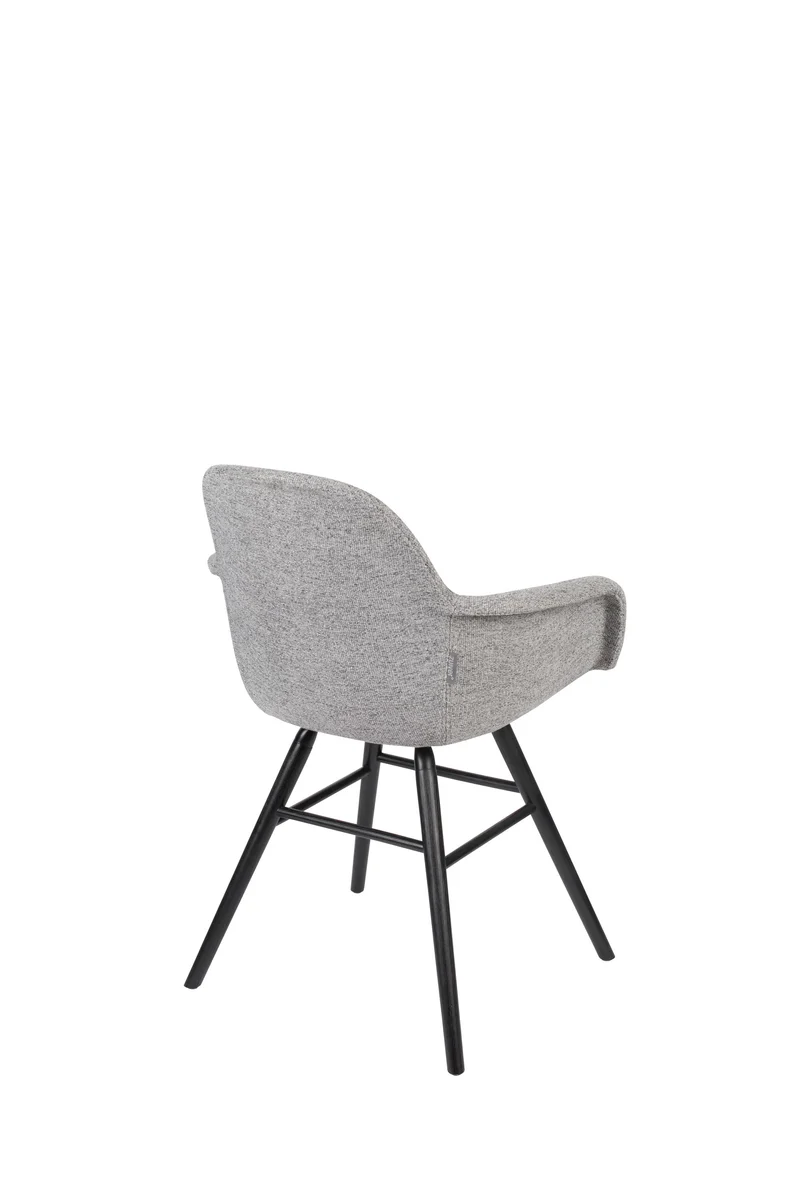 Zuiver Sessel Albert Kuip Soft – Hellgrau, Stoff, 55 × 59 × 81,5 cm, 2er-Set