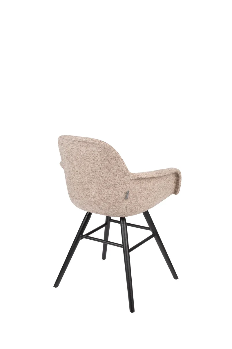 Zuiver Sessel Albert Kuip Soft – Beige, Stoff, 55 × 59 × 81,5 cm, 2er-Set