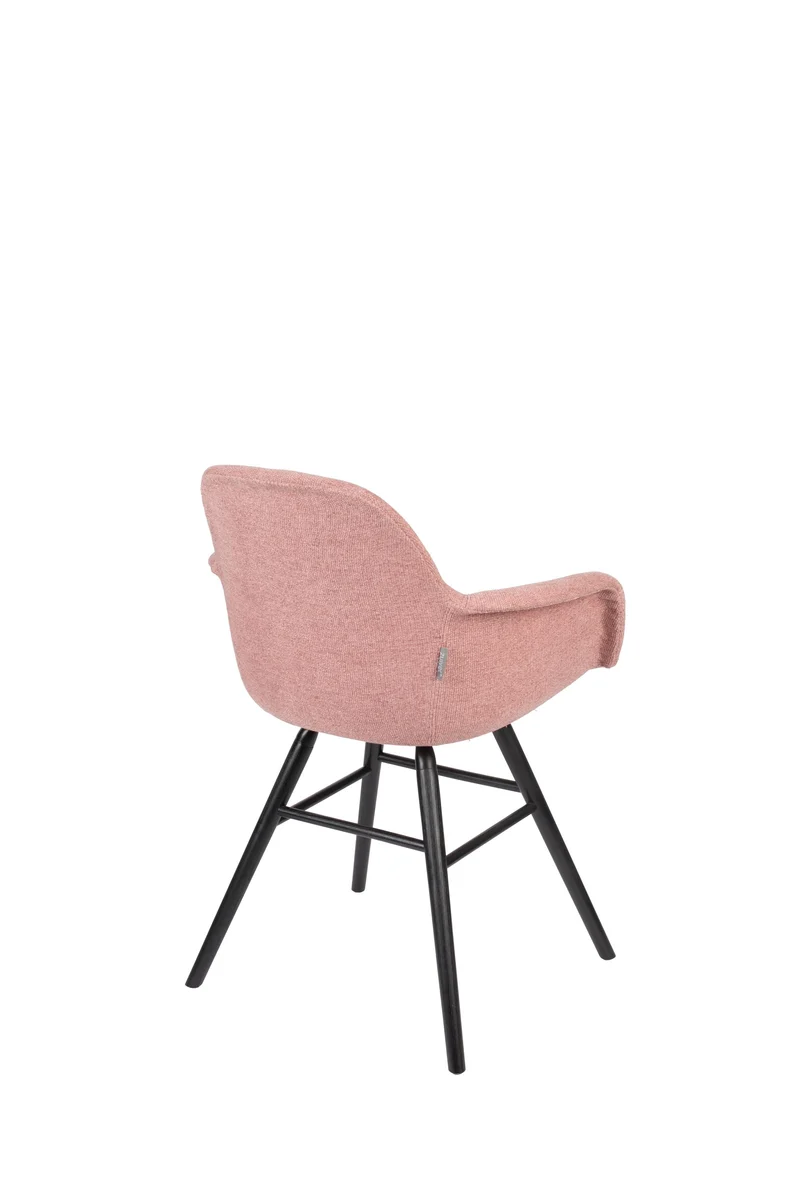 Zuiver Sessel Albert Kuip Soft – Pink, Stoff, 55 × 59 × 81,5 cm, 2er-Set