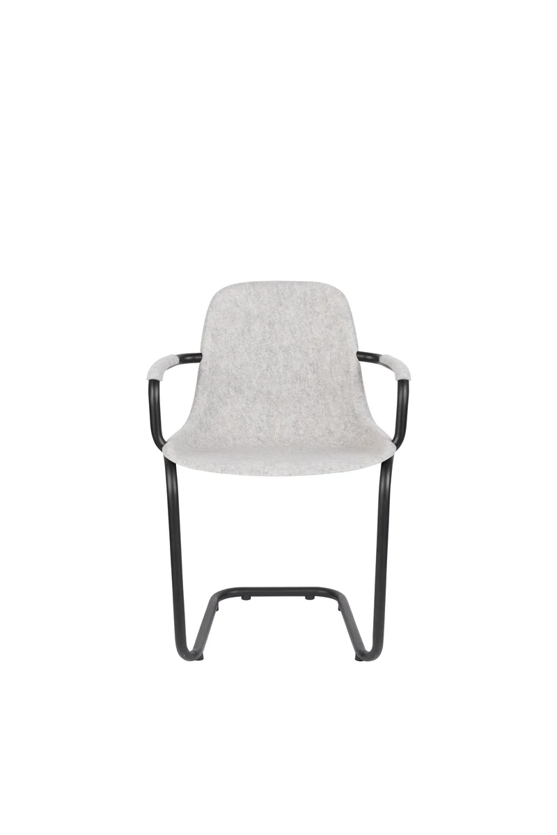Zuiver Sessel Thirsty Ash – Grau, 55 × 59 × 78,5 cm, 2er-Set