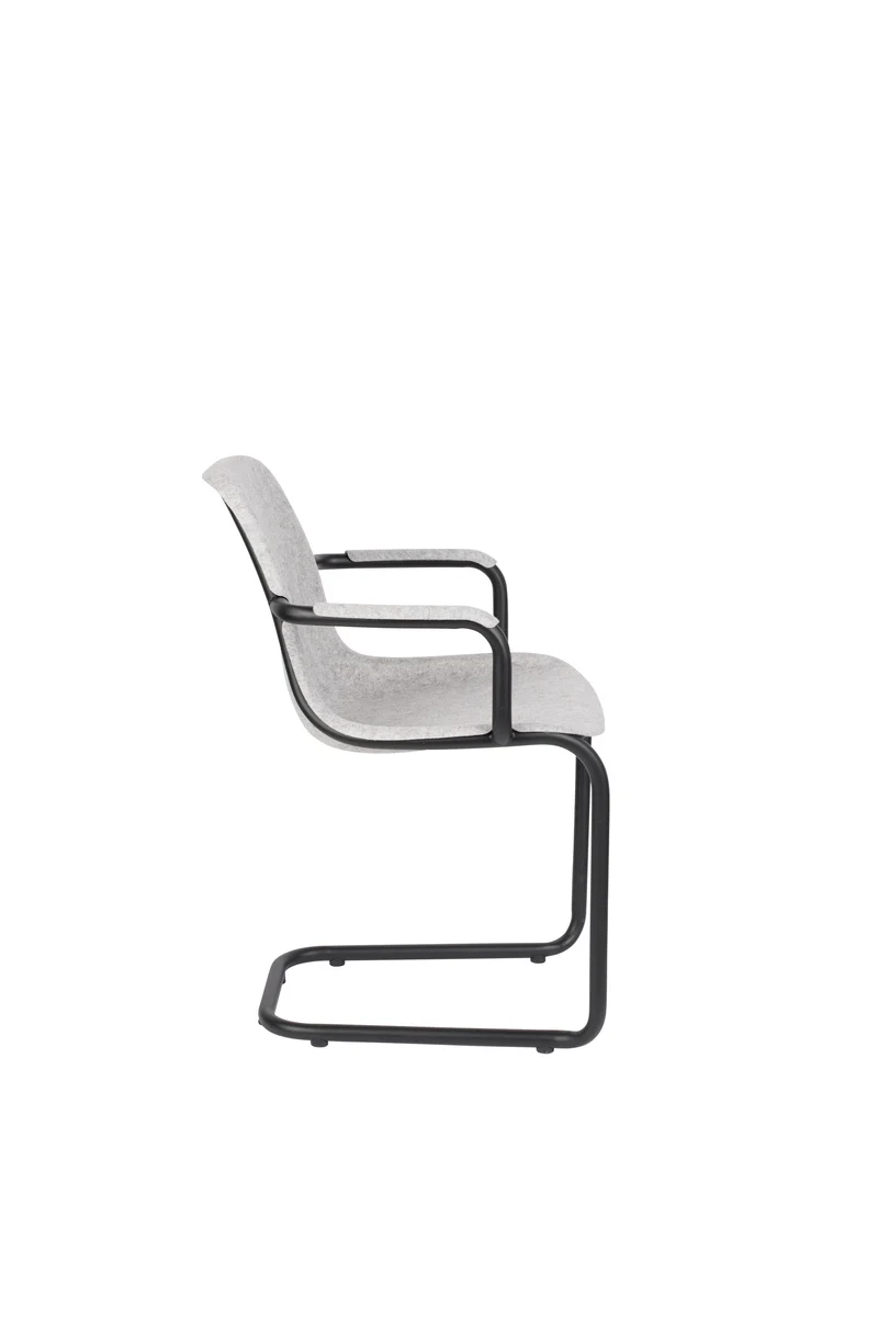 Zuiver Sessel Thirsty Ash – Grau, 55 × 59 × 78,5 cm, 2er-Set