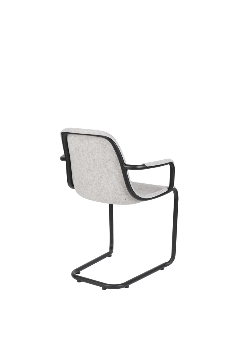 Zuiver Sessel Thirsty Ash – Grau, 55 × 59 × 78,5 cm, 2er-Set