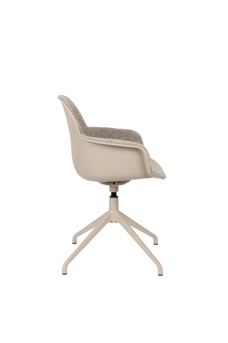 Zuiver Sessel Albert Kuip Swivel – Taupe, Stoff, 52 × 59,2 × 83,6 cm, 2er-Set