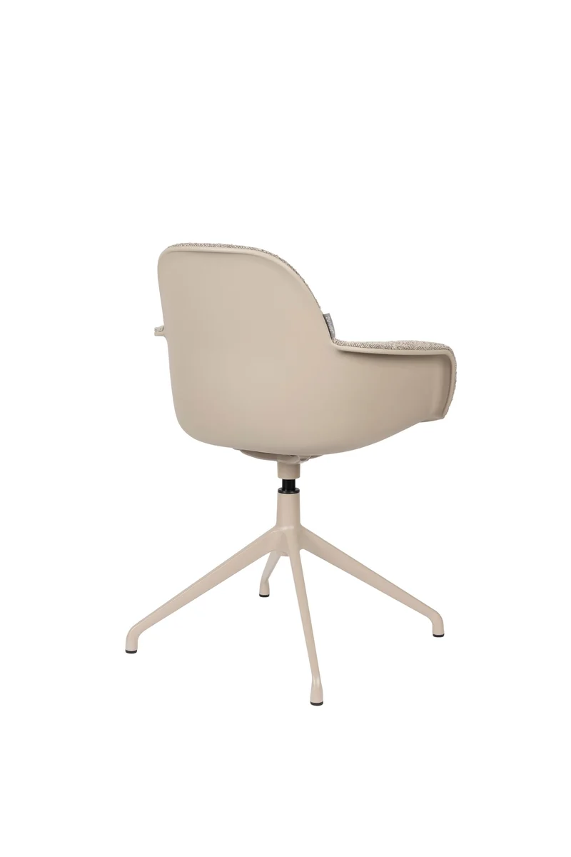Zuiver Sessel Albert Kuip Swivel – Taupe, Stoff, 52 × 59,2 × 83,6 cm, 2er-Set