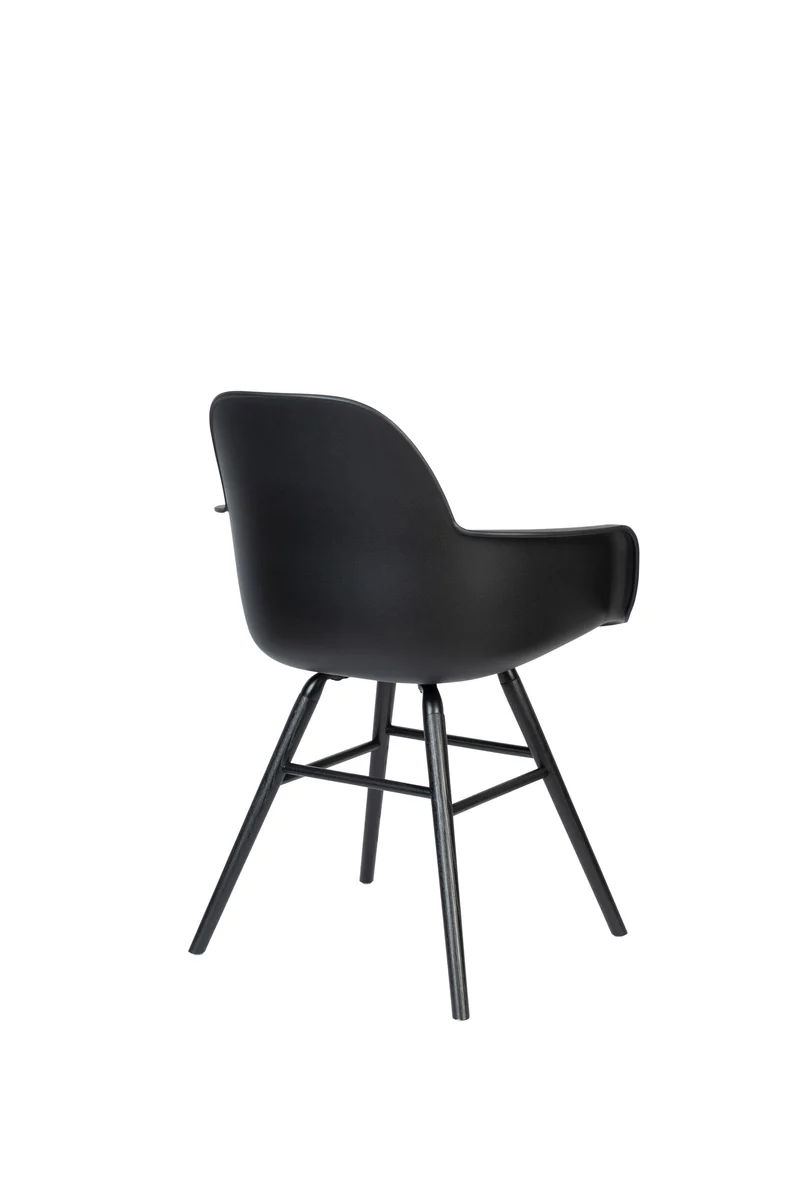 Zuiver Sessel Albert Kuip All – Schwarz, Polypropylen, 55 × 59 × 81,5 cm, 2er-Set