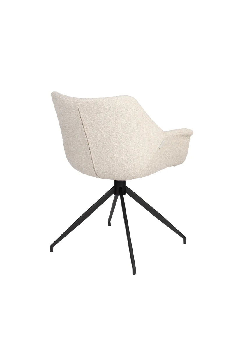 Zuiver Sessel Doulton Swivel – Natur, Stoff, 61 × 67 × 80 cm, 2er-Set