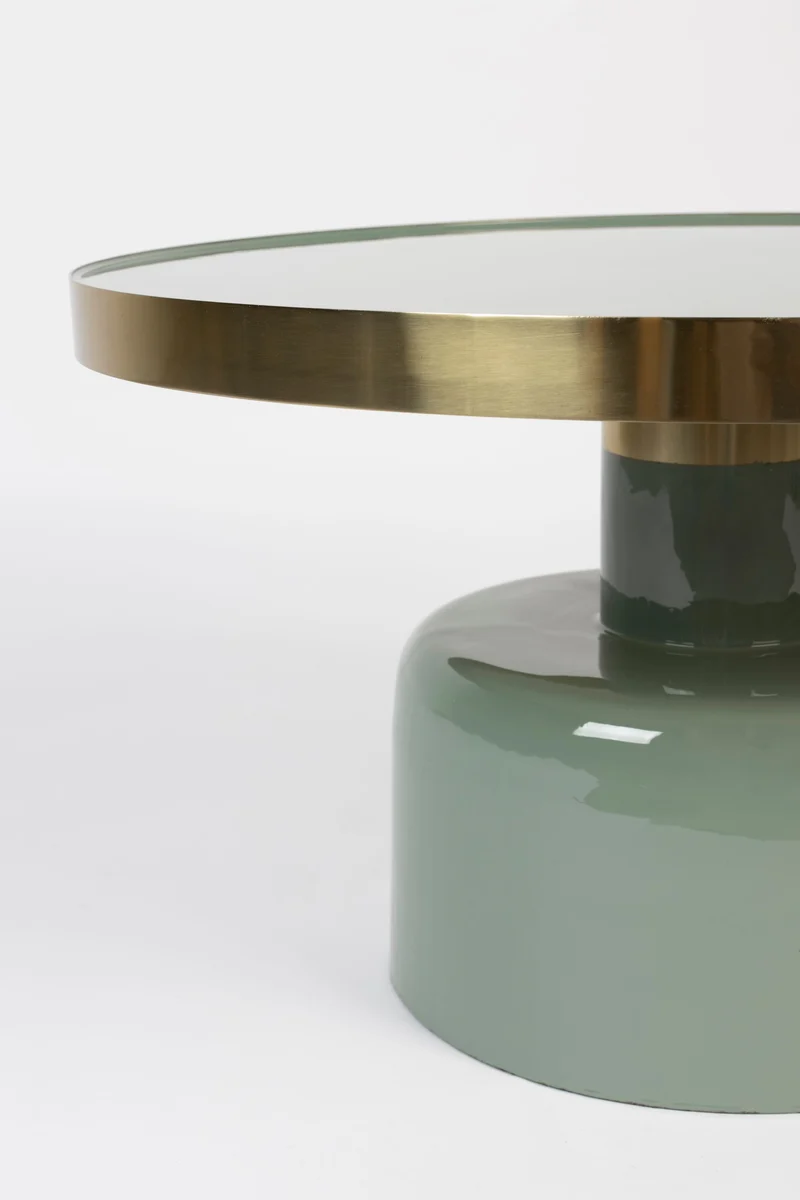 Zuiver Couchtisch Glam – Grün, 60 × 60 × 35 cm