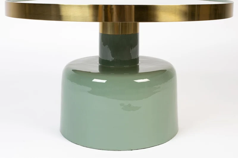 Zuiver Couchtisch Glam – Grün, 60 × 60 × 35 cm