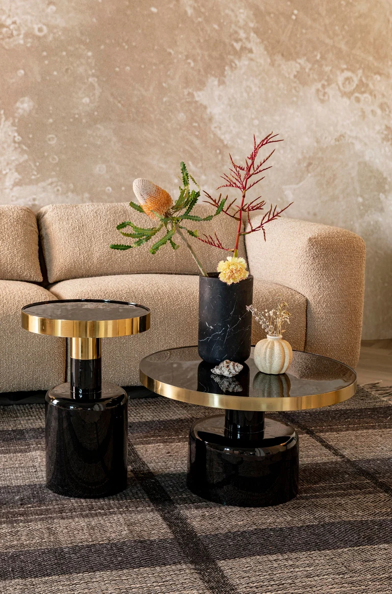 Zuiver Couchtisch Glam – Schwarz, 60 × 60 × 35 cm