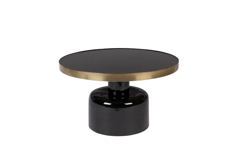 Zuiver Couchtisch Glam – Schwarz, 60 × 60 × 35 cm