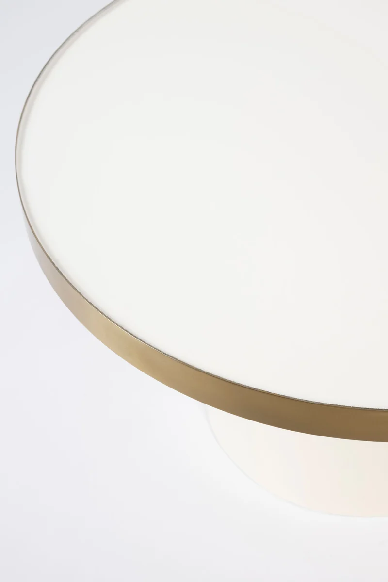 Zuiver Couchtisch Glam – Weiß, 60 × 60 × 35 cm