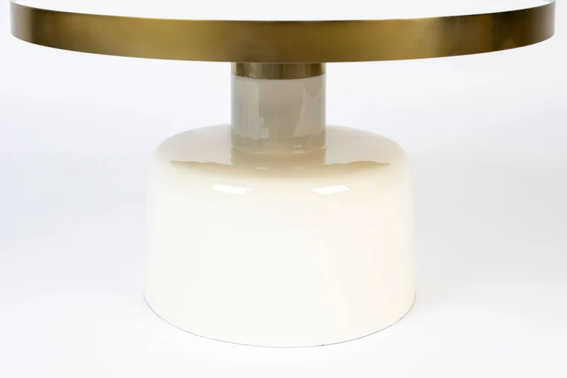 Zuiver Couchtisch Glam – Weiß, 60 × 60 × 35 cm