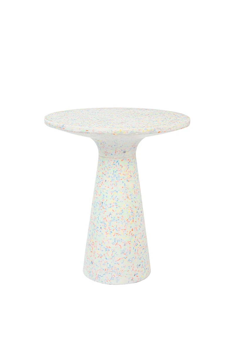 Zuiver Beistelltisch Victoria Recycled – Bunt, 40 × 40 × 45 cm