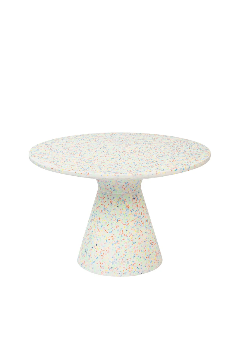Zuiver Couchtisch Victoria Recycled – Bunt, 50 × 50 × 32 cm