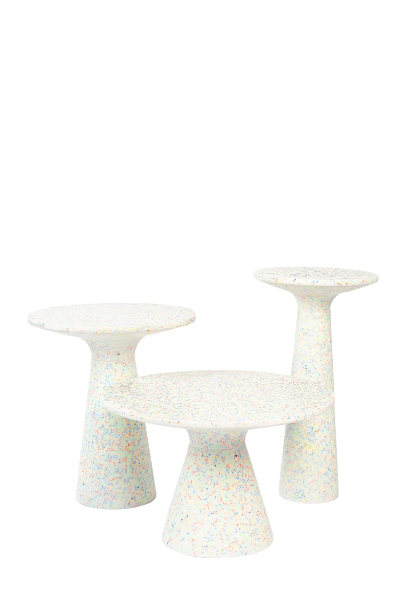 Zuiver Couchtisch Victoria Recycled – Bunt, 50 × 50 × 32 cm