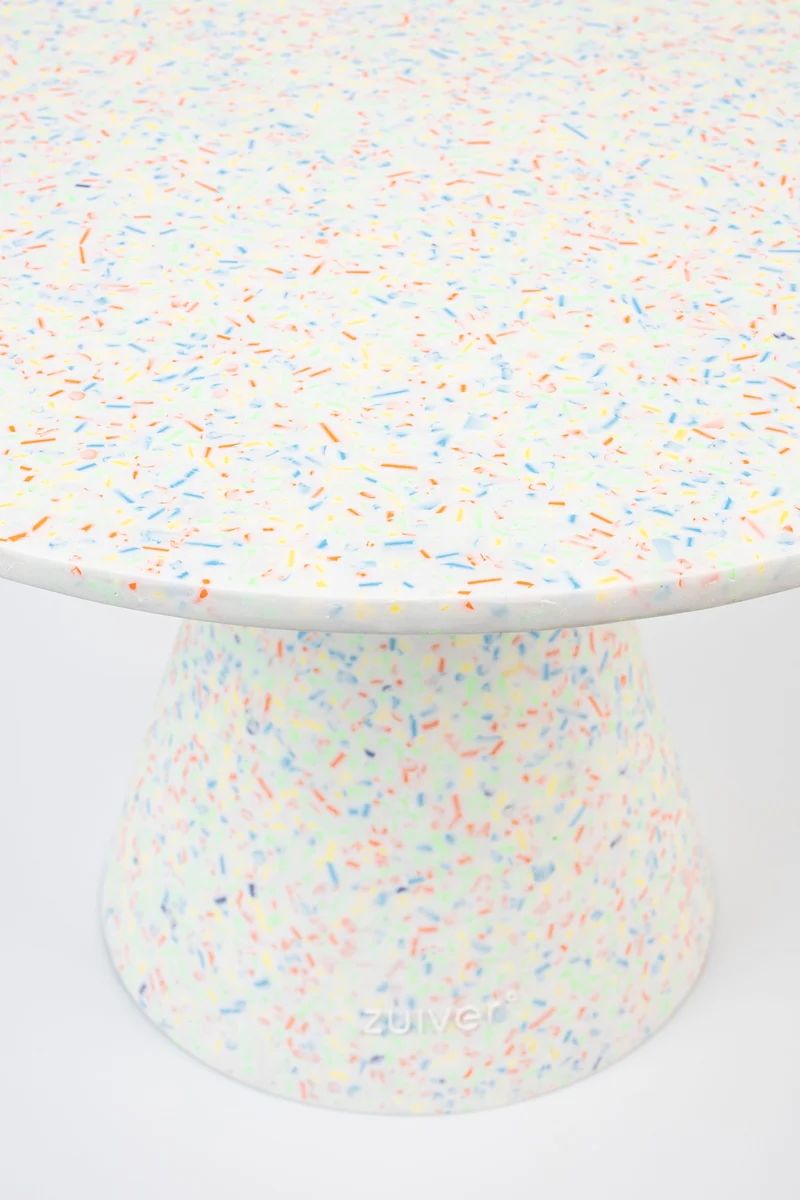 Zuiver Couchtisch Victoria Recycled – Bunt, 50 × 50 × 32 cm