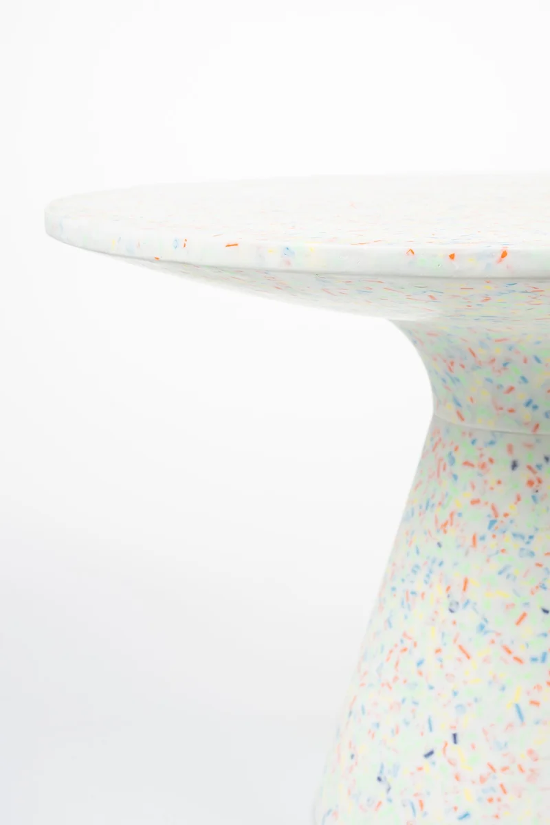 Zuiver Couchtisch Victoria Recycled – Bunt, 50 × 50 × 32 cm