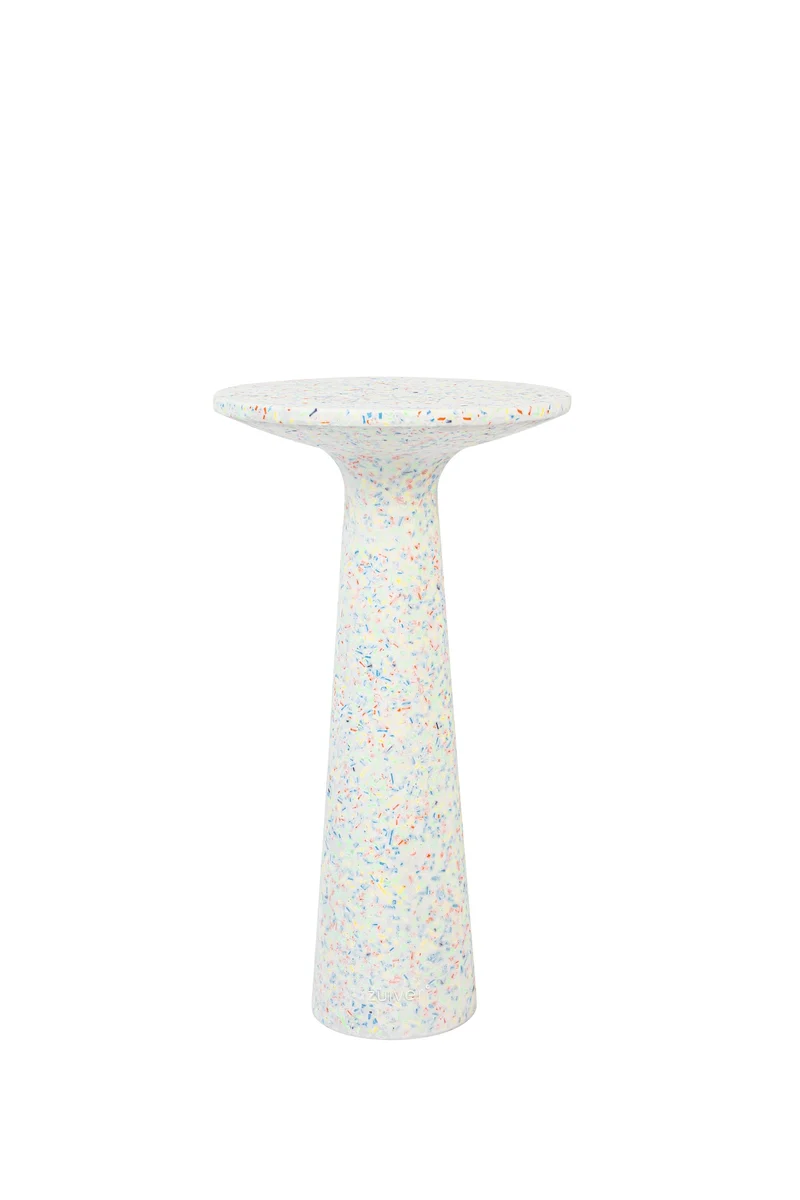 Zuiver Beistelltisch Victoria Recycled Small – Bunt, 30 × 30 × 56 cm